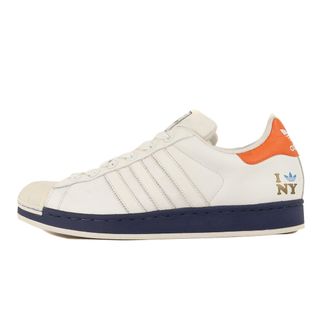 アディダス(adidas)のadidas アディダス サイズ:28.0cm / 35周年記念 SUPERSTAR 35th NEW YORK 2005年製 114190 スーパースター ニューヨーク ホワイト ロイヤル オレンジ US10 / ローカット スニーカー シューズ 靴【メンズ】【中古】(スニーカー)