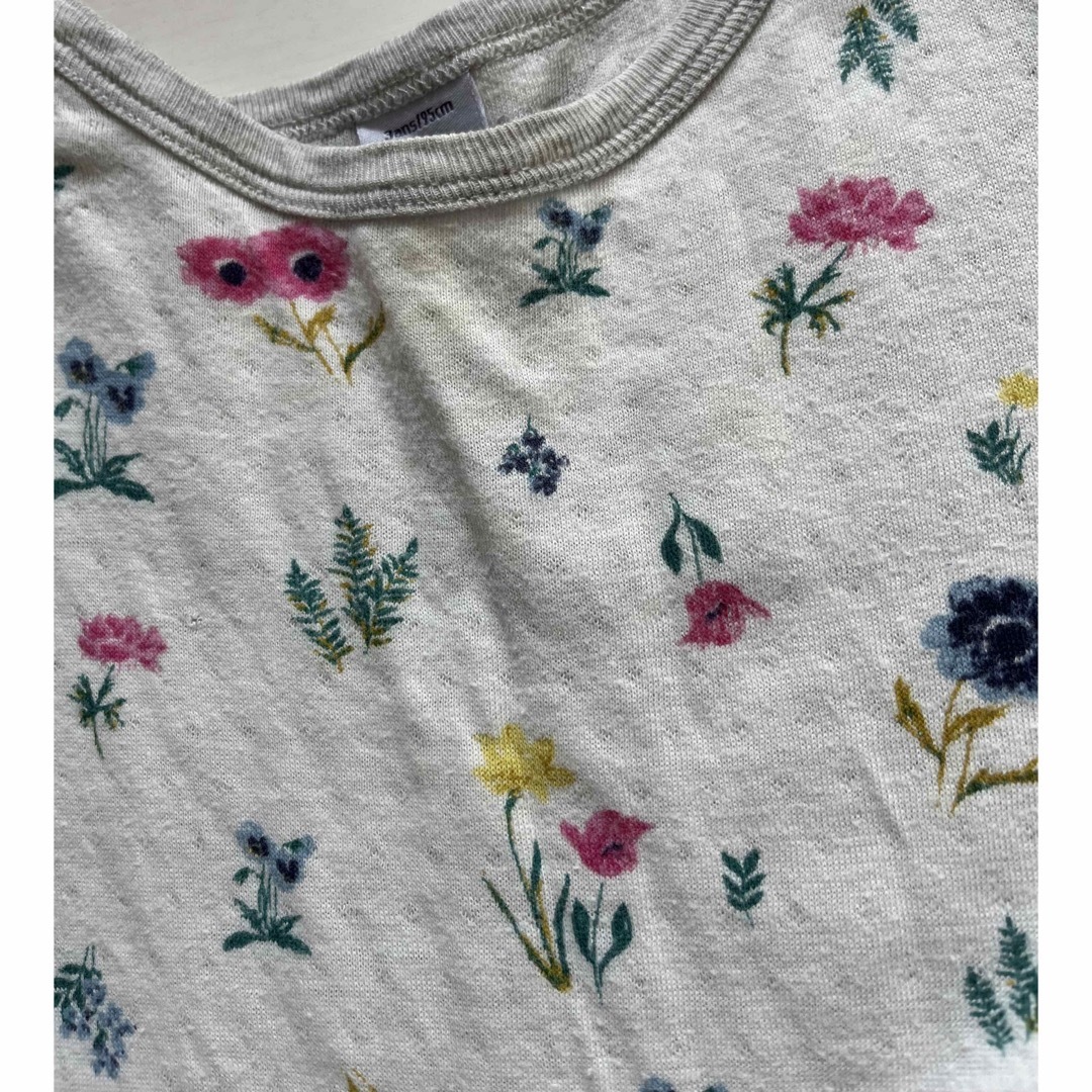 PETIT BATEAU(プチバトー)のプチバトー　花柄　ワンピース　95cm キッズ/ベビー/マタニティのキッズ服女の子用(90cm~)(ワンピース)の商品写真