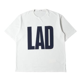 ラッドミュージシャン(LAD MUSICIAN)のLAD MUSICIAN ラッドミュージシャン Tシャツ サイズ:46 / 23SS ビッグロゴ クルーネック 半袖Tシャツ PERMANENT ROCKER PRINT BIG T-SHIRT ホワイト 白 / トップス カットソー オーバーサイズ シルエット【メンズ】【中古】(Tシャツ/カットソー(半袖/袖なし))