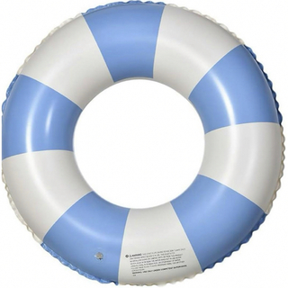 浮き輪　浮き輪90サイズ  ブルー　ストライプ　海　プール(その他)