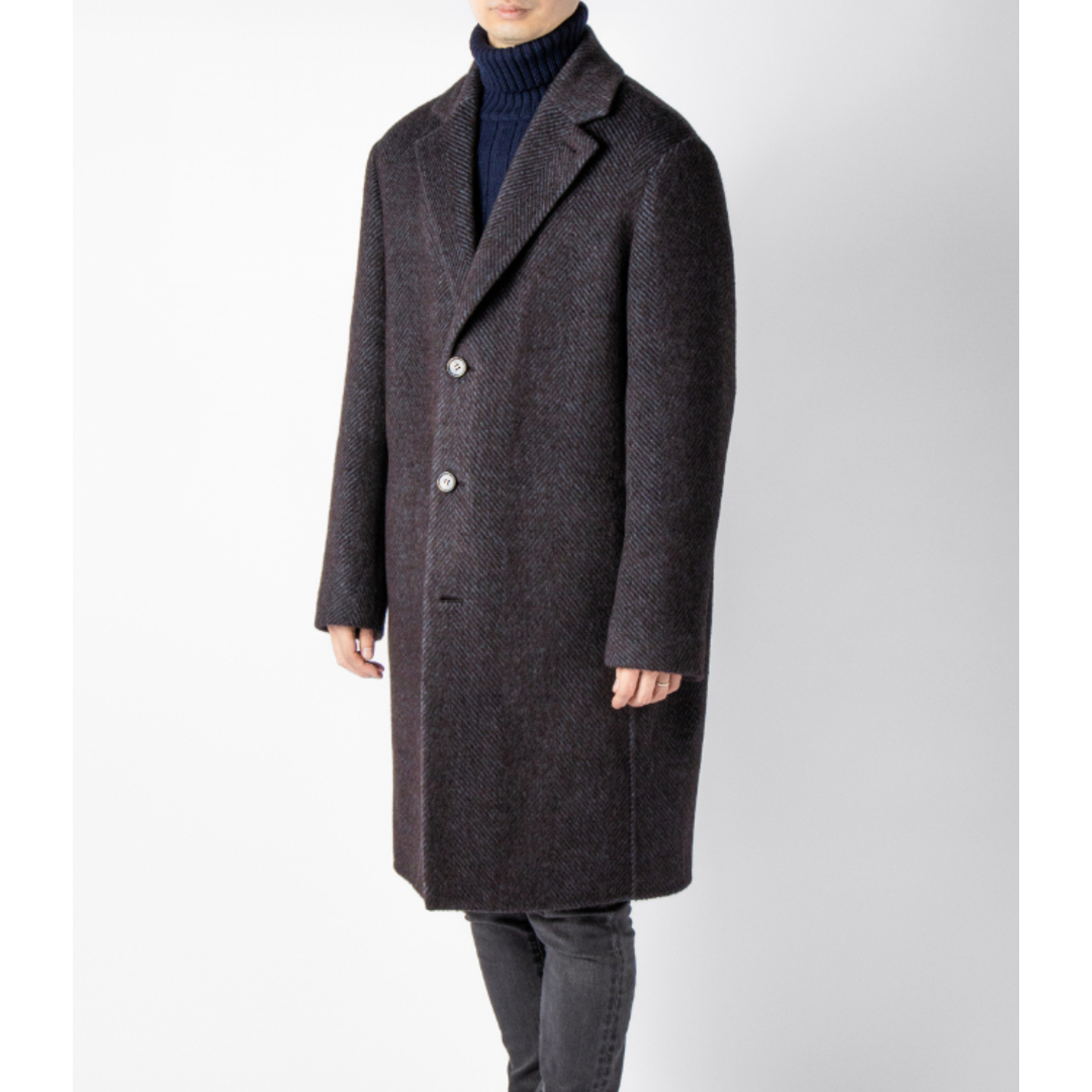 LORO PIANA(ロロピアーナ)のロロピアーナ/LORO PIANA コート アパレル メンズ FINDON COAT COARSEHAIR ALPACA チェスターコート FAL8365-0002_ _0410ff メンズのジャケット/アウター(チェスターコート)の商品写真