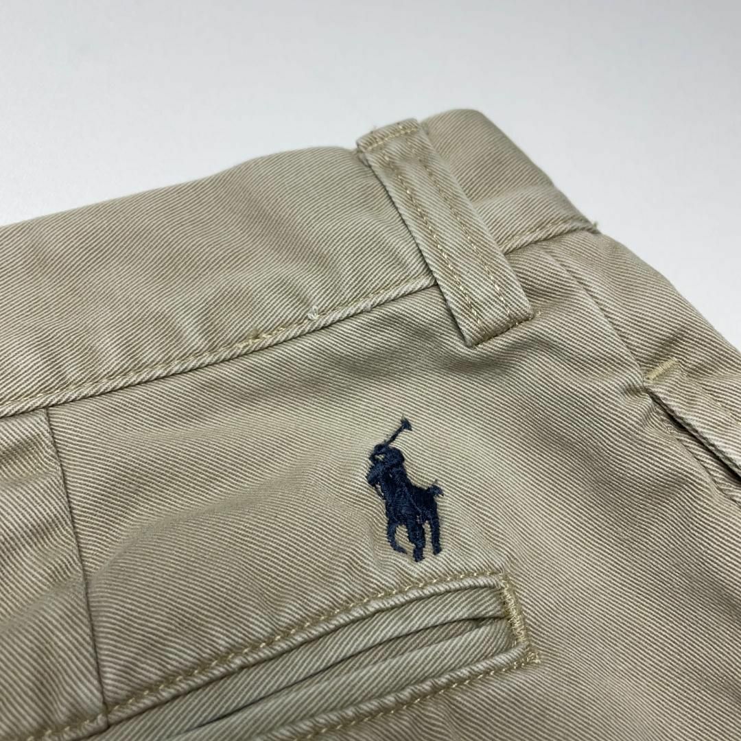 POLO RALPH LAUREN(ポロラルフローレン)のポロラルフローレンチノパンツベージュw38古着メンズポロチノ刺繍ポニーロゴ メンズのパンツ(チノパン)の商品写真