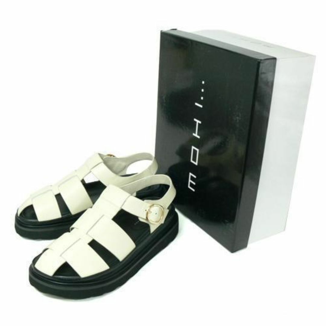 MOHI(モヒ)のMOHI モヒ レザーサンダル 23.5cm EU37 L/OFF レディースの靴/シューズ(サンダル)の商品写真