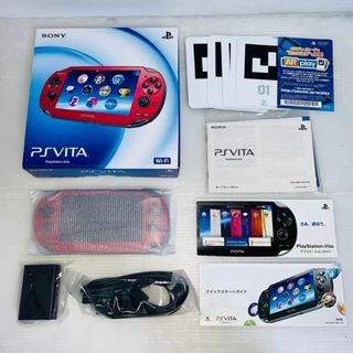 美品 【248】 PS Vita Wi-Fiモデル コズミックレッド(携帯用ゲーム機本体)