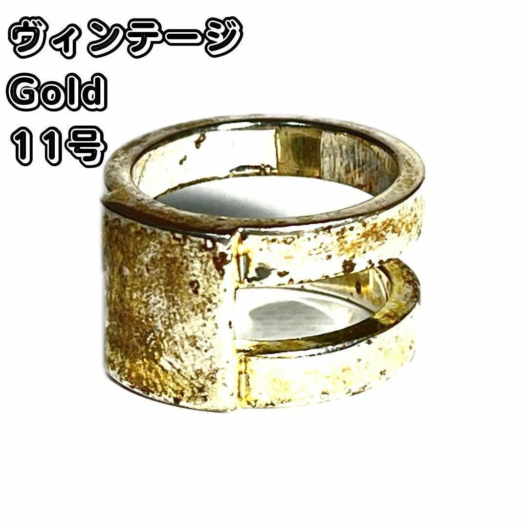 ヴィンテージ　ゴールド　リング　エスニック　指輪　クリーニング済み レディースのアクセサリー(リング(指輪))の商品写真