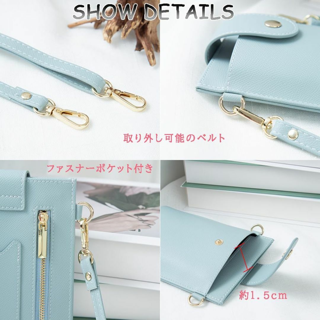 【色: ブルー】[COCO JOIE] スマホポーチ レディース スマホショルダ レディースのバッグ(その他)の商品写真