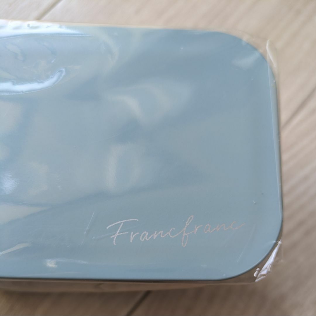 Francfranc(フランフラン)の新品未使用 [Francfranc] ロゴ ランチボックス 2段 ブルー インテリア/住まい/日用品のキッチン/食器(弁当用品)の商品写真