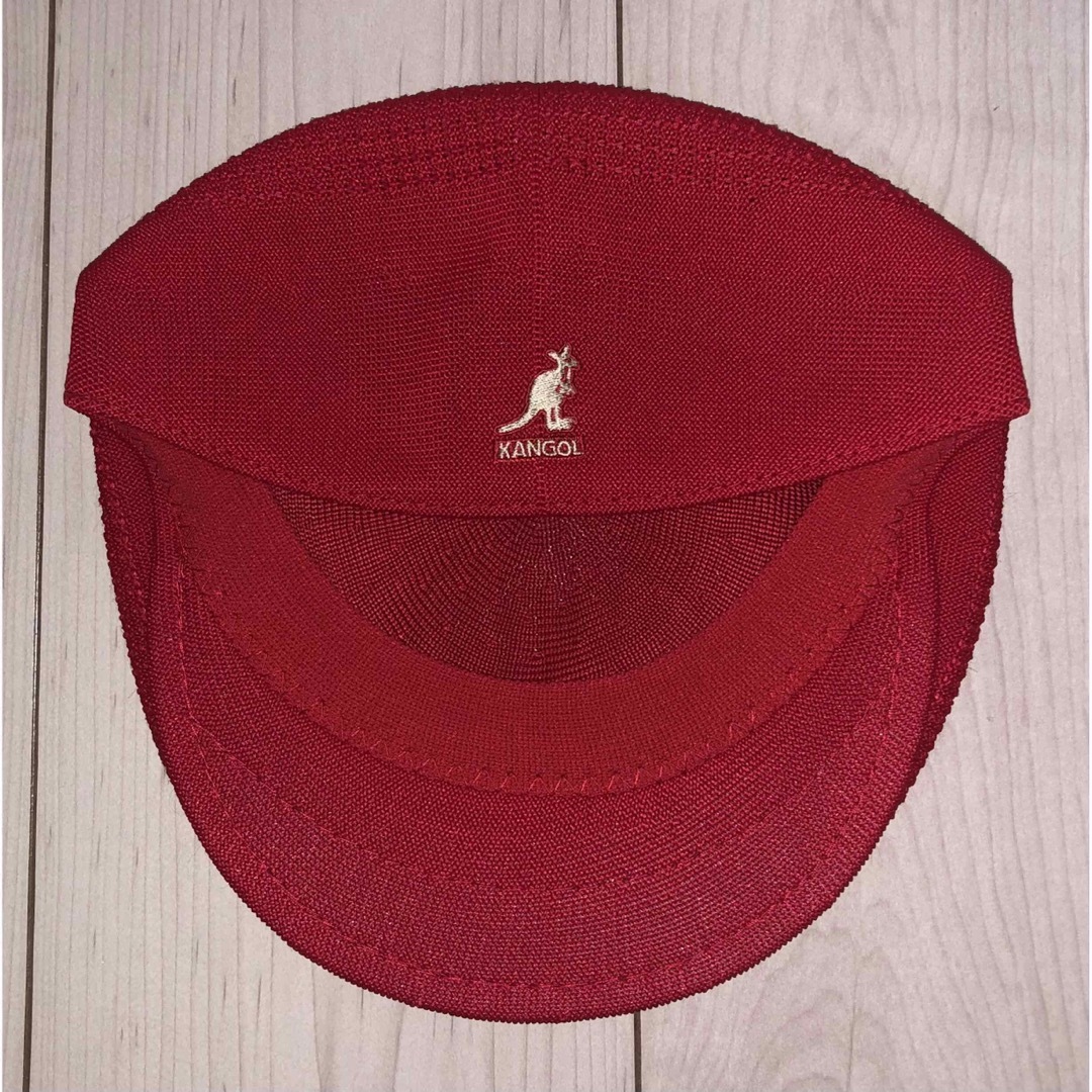 KANGOL(カンゴール)のS 美品 KANGOL ハンチングキャップ レッド 赤 カンゴール ベレー帽 Ｓ メンズの帽子(ハンチング/ベレー帽)の商品写真