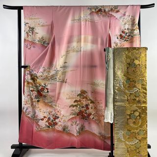 振袖 身丈158.5cm 裄丈64.5cm 正絹 秀品 【中古】(着物)