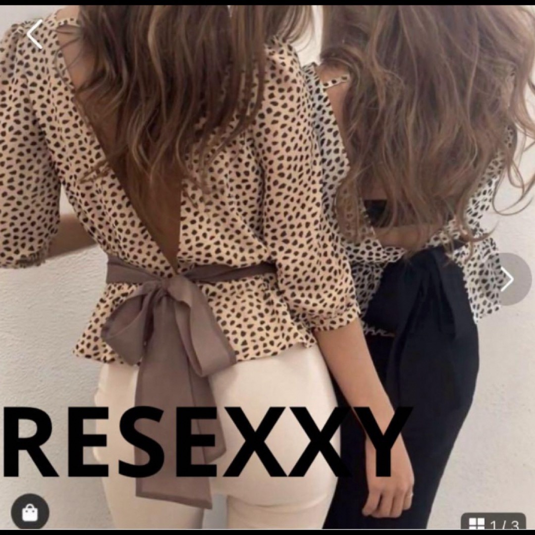 RESEXXY(リゼクシー)のRESEXXY シアー生地　バックシャン　後ろセクシー　フリーサイズ　ブラウス レディースのトップス(シャツ/ブラウス(長袖/七分))の商品写真