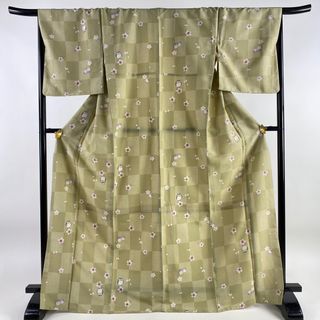 小紋 身丈170.5cm 裄丈68.5cm 化繊 美品 優品 【中古】(着物)