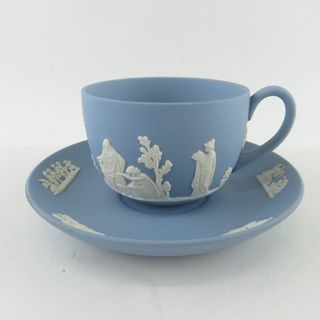 ウェッジウッド(WEDGWOOD)の美品 WEDGWOOD ウェッジウッド ジャスパー ティーカップ＆ソーサー SY8762H (グラス/カップ)