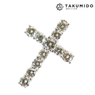 ペンダントトップ ダイヤ クロス 中古 ダイヤモンド 1.00ct ホワイトゴールド K10WG 【中古】| アクセサリー ダイアモンド 10金 ネックレストップ ジュエリー ファッション小物 ABランク(その他)