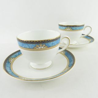 ウェッジウッド(WEDGWOOD)のWEDGWOOD ウェッジウッド カーゾン ティーカップ＆ソーサー 2客 リー ペア 壺ロゴ SY8766K (グラス/カップ)