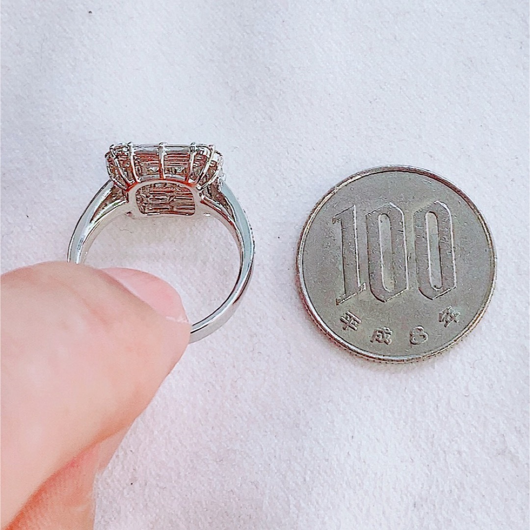 ★1.5〜2ct★✨プリンセスカットダイヤモンドミステリープラチナリング 指輪 レディースのアクセサリー(リング(指輪))の商品写真