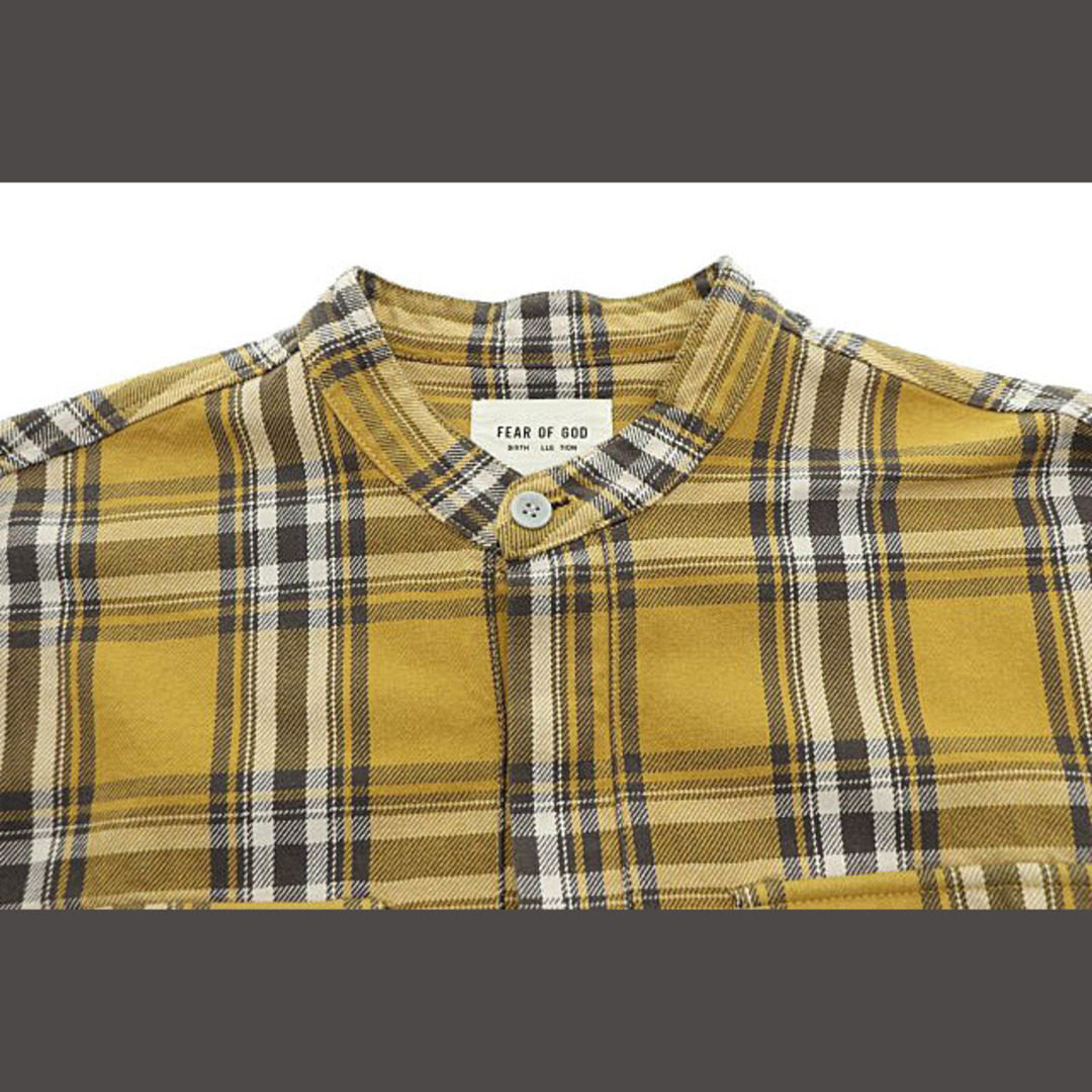 フィアオブゴッド 6th コレクション チェック柄 長袖 シャツ S イエロー メンズのトップス(シャツ)の商品写真