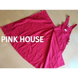 ピンクハウス(PINK HOUSE)のPINK HOUSE★巻スカートデザインジャンパースカートピンクハウス(ロングワンピース/マキシワンピース)