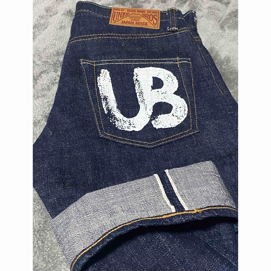 児島ジーンズ(コジマジーンズ)の希少　UNION BROS  新品　未使用　w32 メンズのパンツ(デニム/ジーンズ)の商品写真