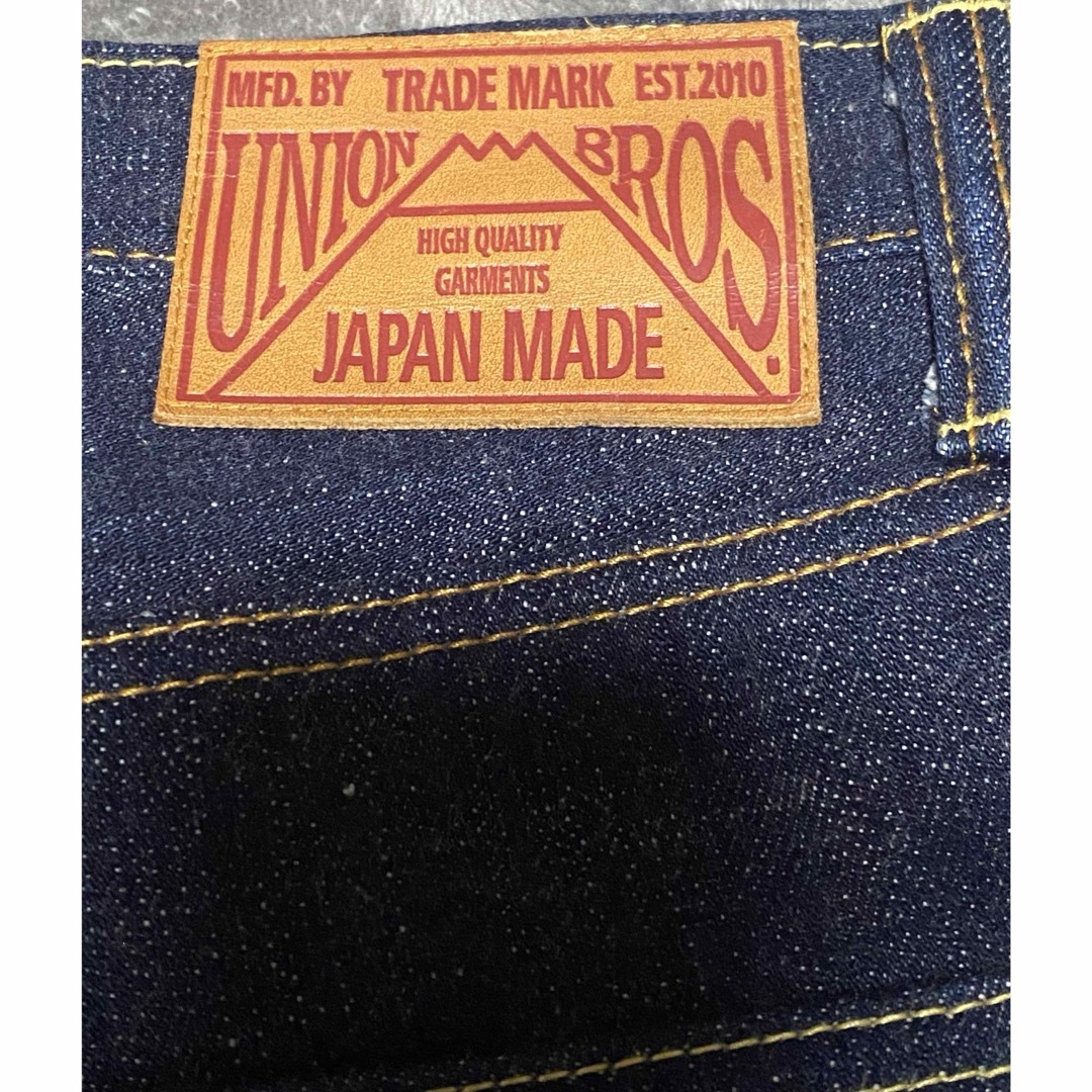 児島ジーンズ(コジマジーンズ)の希少　UNION BROS  新品　未使用　w32 メンズのパンツ(デニム/ジーンズ)の商品写真