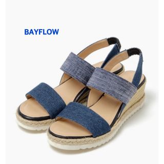 ベイフロー(BAYFLOW)の★BAYFLOW デニム ジュートウェッジサンダル(サンダル)