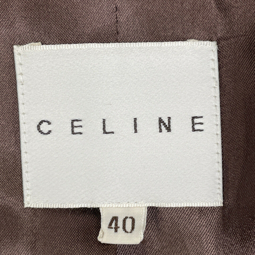 celine(セリーヌ)のセリーヌ ベージュ 28B12/2139 ウール トレンチコート 40 レディースのジャケット/アウター(その他)の商品写真