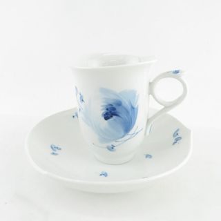 マイセン(MEISSEN)の美品 MEISSEN マイセン 青い花 28572/28562 カップ＆ソーサー SU6326K (グラス/カップ)