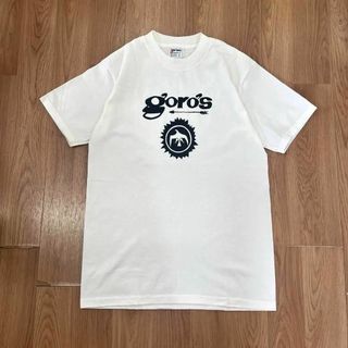 新品 90年代 90's goro's ゴローズ Ｔシャツ 白 M 初期