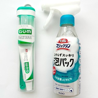 花王 - トイレマジックリン 泡パック ガム 歯磨き粉 歯ブラシ トラベルセット