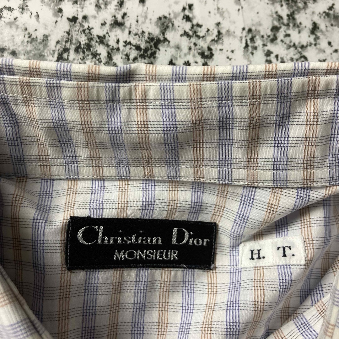 Christian Dior(クリスチャンディオール)の【グッドレギュラー】クリスチャンディオール　L/Sチェックシャツ メンズのトップス(シャツ)の商品写真