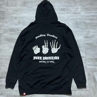 PUNK DRUNKERS - PUNK DRNKERS パンクドランカーズ フーディー パーカー XL 黒