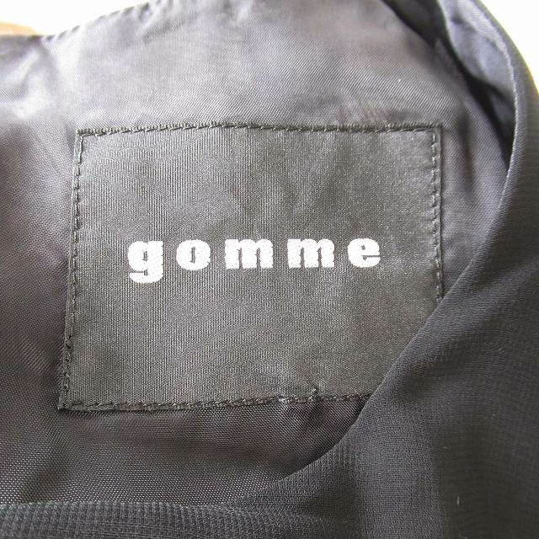 gomme(ゴム)のゴム gomme ノースリーブ ワンピース アシンメトリーデザイン ドレス レディースのワンピース(ひざ丈ワンピース)の商品写真