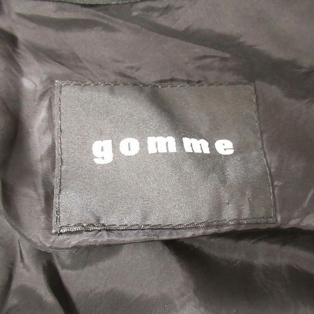 gomme(ゴム)のゴム gomme ロゴプリント ノースリーブ ワンピース アシンメトリーデザイン レディースのワンピース(ひざ丈ワンピース)の商品写真