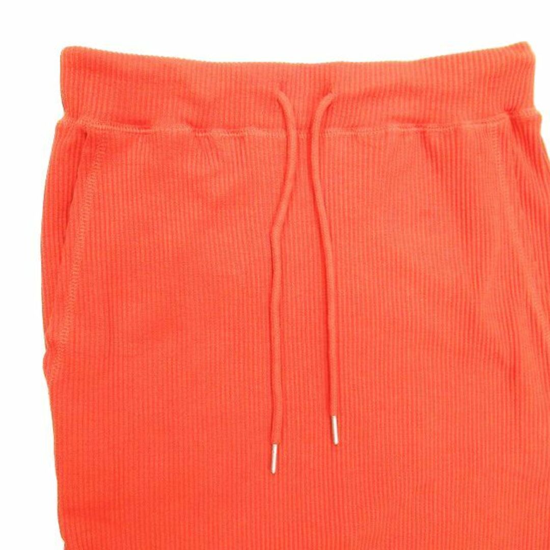 美品 フリークスストア セルフ カット リブ タイト スカート オレンジ レディースのスカート(ロングスカート)の商品写真