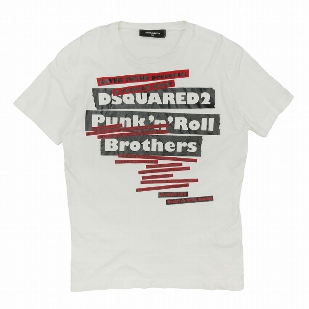 DSQUARED2(ディースクエアード)の19SS ディースクエアード テープ ロゴ プリント Tシャツ 半袖 XS メンズのトップス(Tシャツ/カットソー(半袖/袖なし))の商品写真