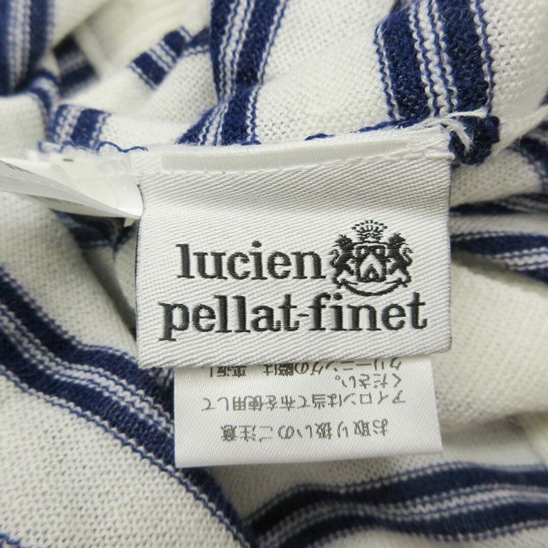 Lucien pellat-finet(ルシアンペラフィネ)のルシアンペラフィネ カシミヤ100％ ボーダー カーディガンン ニット S レディースのトップス(カーディガン)の商品写真