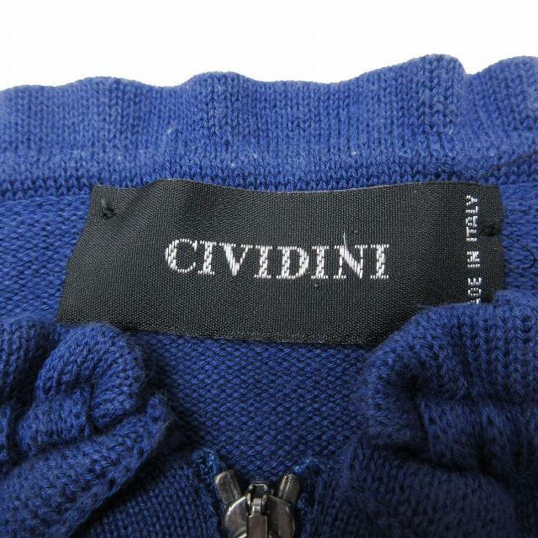 チヴィディーニ CIVIDINI ニット ジップアップ ジャケット フリル レディースのトップス(ニット/セーター)の商品写真