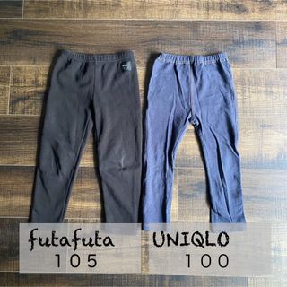 ユニクロ(UNIQLO)のユニクロ　futafuta レギンス　100 105 デニム風(パンツ/スパッツ)