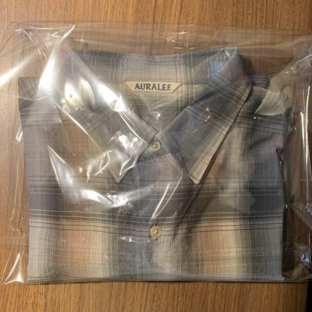 AURALEE(オーラリー)の20AW AURALEE SUPERLIGHT WOOL CHECKSHIRTS メンズのトップス(シャツ)の商品写真