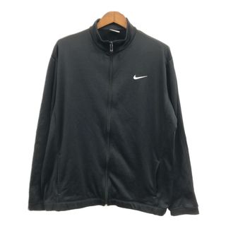 ナイキ(NIKE)のNIKE ナイキ ジャージ ジャケット ワンポイント ブラック (メンズ L) 中古 古着 Q6982(その他)