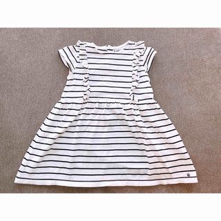 PETIT BATEAU - petit bateau プチバトー  ボーダーワンピース95cm