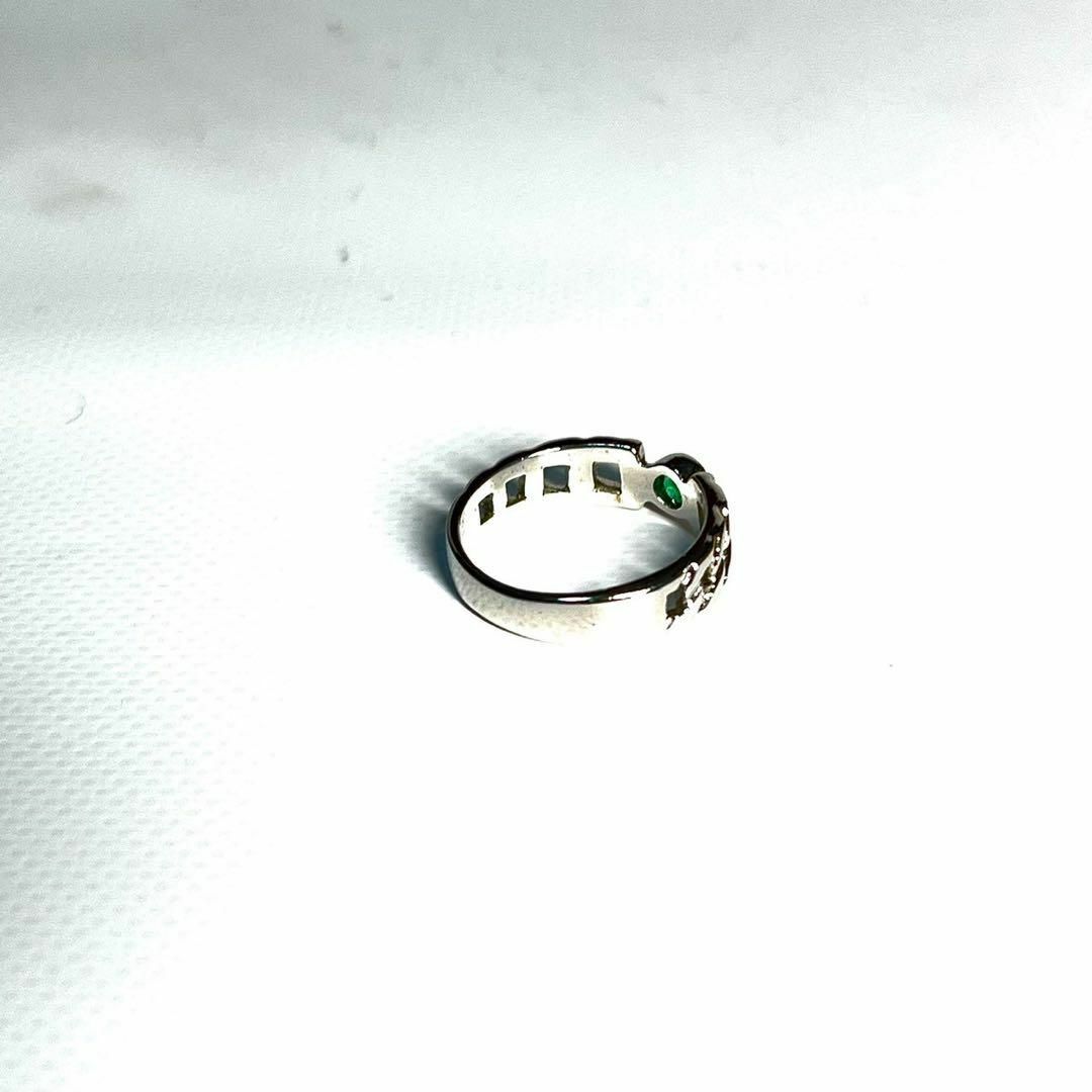ヴィンテージ　エメラルド　リング　シルバー　指輪　刻印有り　クリーニング済み レディースのアクセサリー(リング(指輪))の商品写真
