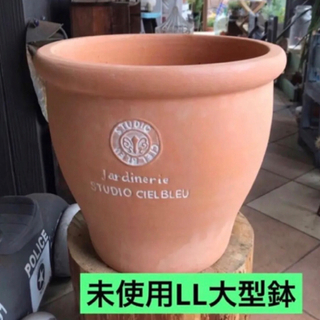 【未使用大型】素焼き　壺型 テラコッタ鉢 ガーデニング 寄せ植えシンボルツリー(プランター)