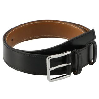 ジェーエムウエストン(J.M. WESTON)のジェイエムウエストン/J.M.WESTON ベルト メンズ SIGNATURE BELT シグネチャーベルト 32mm BLACK BOXCALF レザーベルト  2024年春夏新作 7035101SIP00-0001-0001(ベルト)