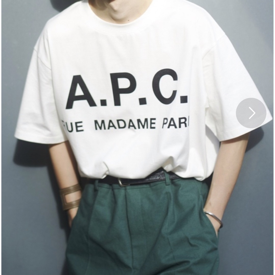 A.P.C(アーペーセー)のA.P.C.  アーペーセオーバーサイズ ロゴプリント Tシャツ メンズのトップス(Tシャツ/カットソー(半袖/袖なし))の商品写真