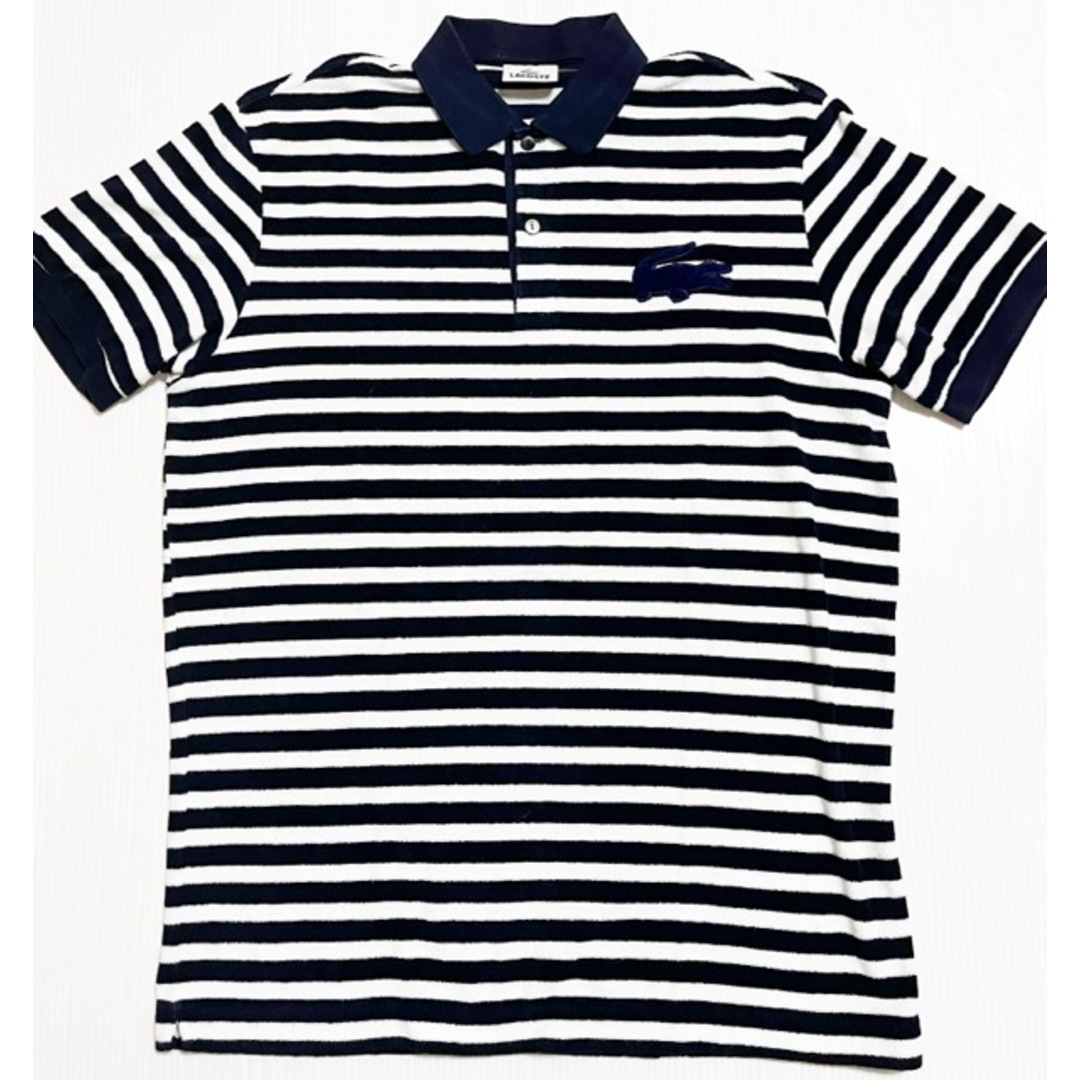 LACOSTE(ラコステ)のLACOSTE（ラコステ）パイル 半袖 ポロシャツ ボーダー【D0746-007】 メンズのトップス(ポロシャツ)の商品写真