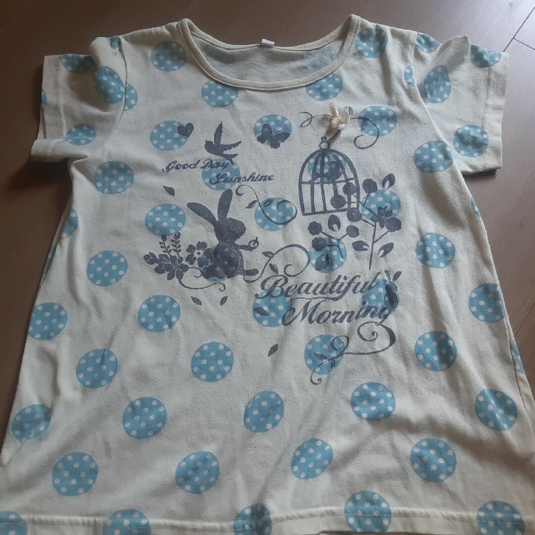 女の子用ブラウス、Tシャツ２枚おまけ キッズ/ベビー/マタニティのキッズ服女の子用(90cm~)(ブラウス)の商品写真