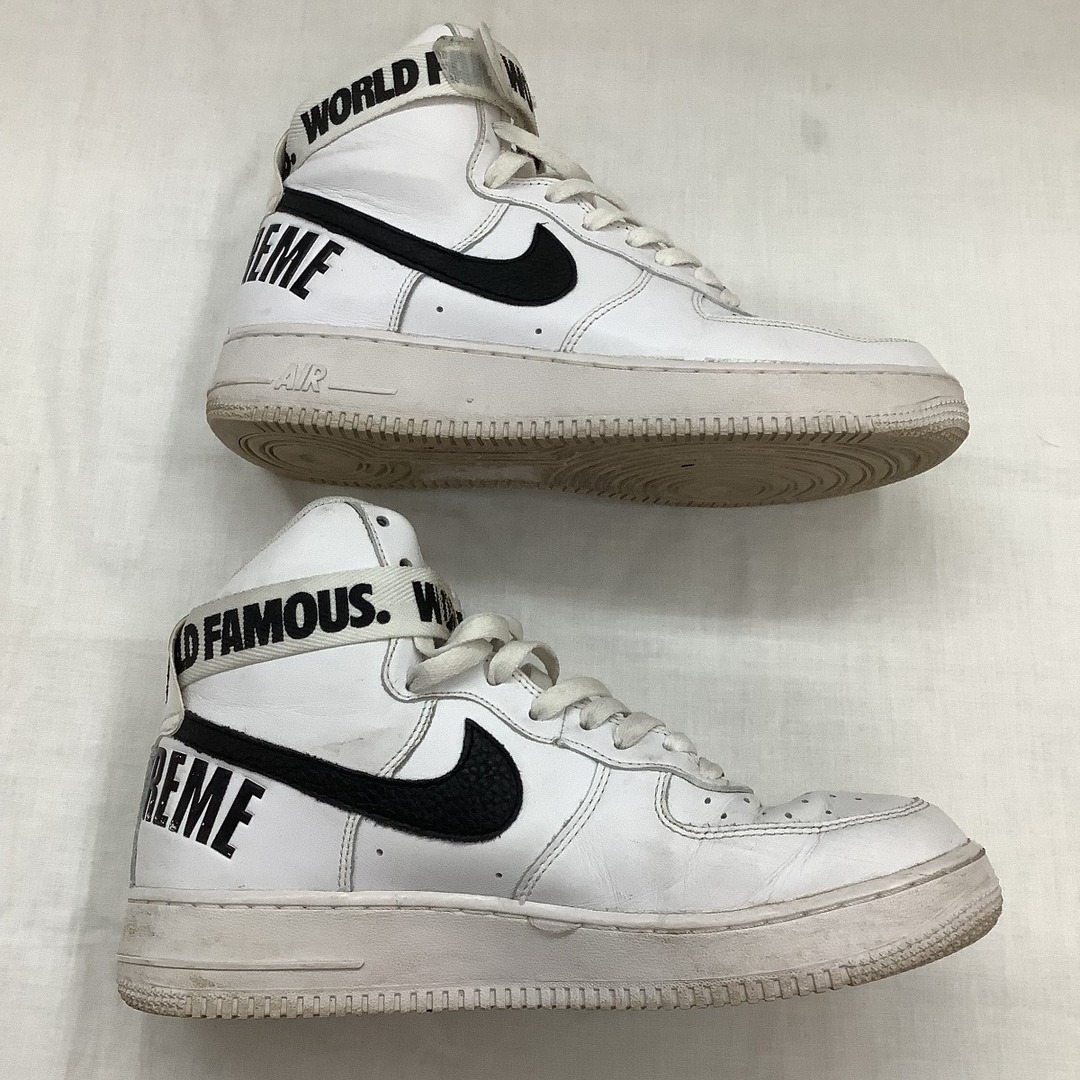 ♪♪NIKE×SUPREME ナイキ ×シュプリーム レア  ハイカットスニーカー SIZE 26.5cm 698696-100 ホワイト メンズの靴/シューズ(スニーカー)の商品写真