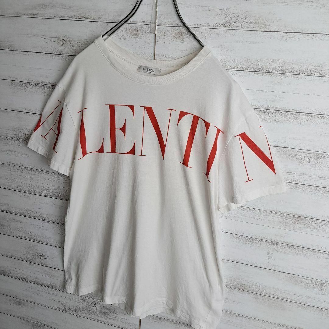 VALENTINO(ヴァレンティノ)の【大人気デザイン】ヴァレンチノ ヴァレンティノ ビックロゴ Tシャツ レッド M メンズのトップス(Tシャツ/カットソー(半袖/袖なし))の商品写真