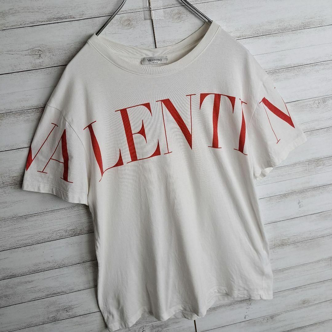 VALENTINO(ヴァレンティノ)の【大人気デザイン】ヴァレンチノ ヴァレンティノ ビックロゴ Tシャツ レッド M メンズのトップス(Tシャツ/カットソー(半袖/袖なし))の商品写真