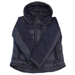 モンクレール(MONCLER)のモンクレール MONCLER ダウン メンズ ブランド ダウンジャケット  ナイロン ライアン ジュポット ネイビー サイズ1 おしゃれ アウター 冬 防寒 紺色 カジュアル おでかけ 【中古】(ダウンジャケット)